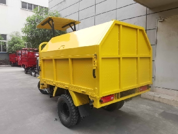 Sanitation Vehicle With foot pedal hydraulic system