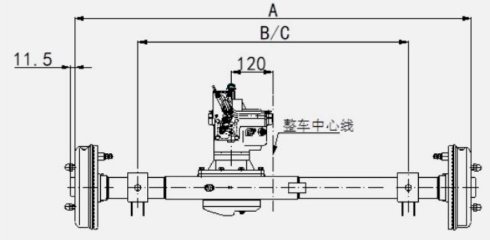 175 Type Rear Axle