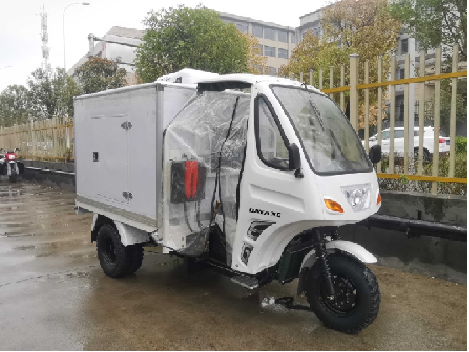 Closed Cargo With Refrigerator Motorcycle Tricycle with Refrigeration Units 