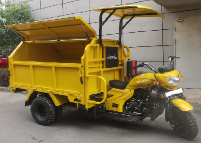 Sanitation Vehicle With foot pedal hydraulic system